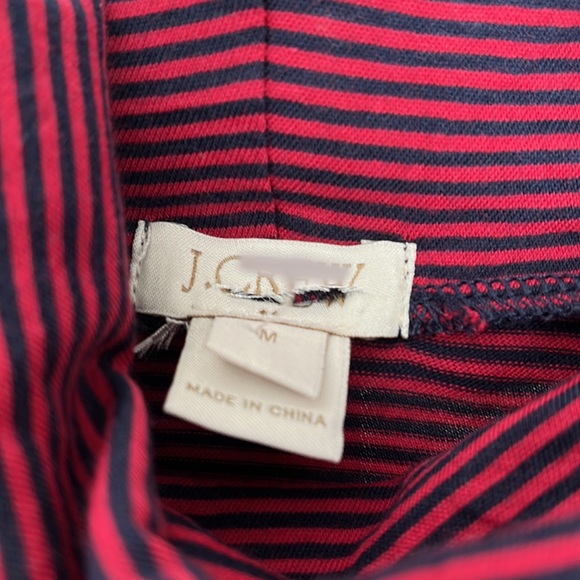 J. Crew Black & Red Turtleneck Top, NWOT - Picture 4 of 5